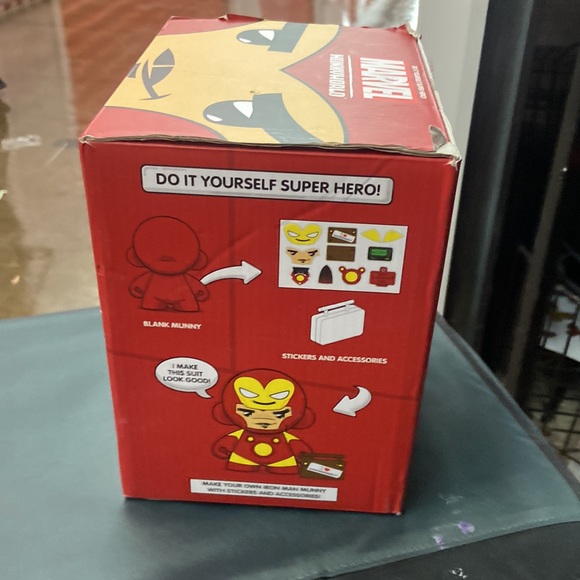 NIB MARVEL X MUNNY IRON MAN COLLAB MAKE YOUR OWNSUPER HERO DUNNY RARE!!kid robot - Picture 4 of 5